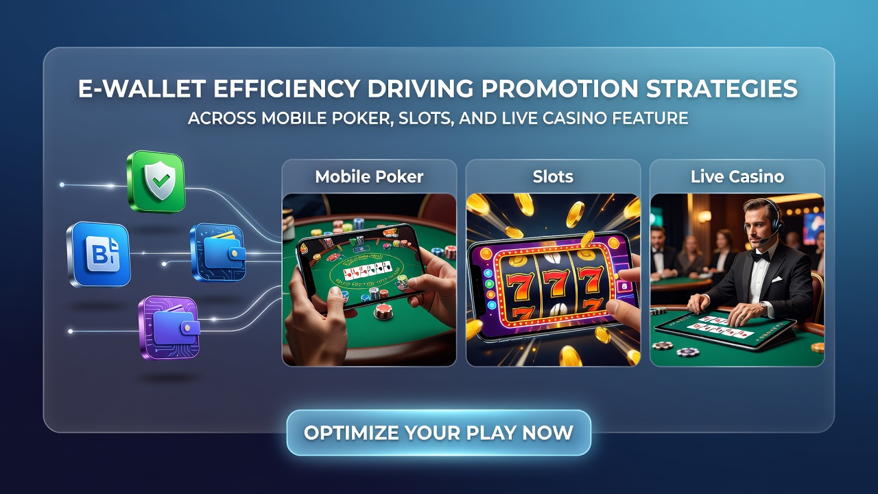 Live casino interface showing e-wallet deposit confirmation and active bonus display