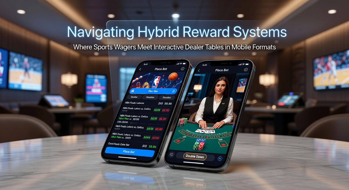 Mobile app interface displaying integrated sports betting odds alongside live dealer blackjack and roulette tables with unified loyalty points tracker
