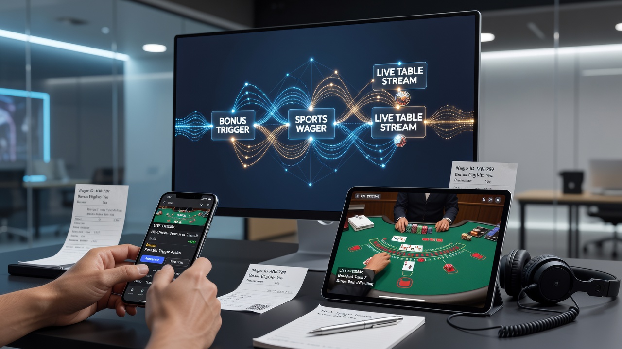 Mobile device showing sports wager interface with bonus indicators overlaid on live event odds